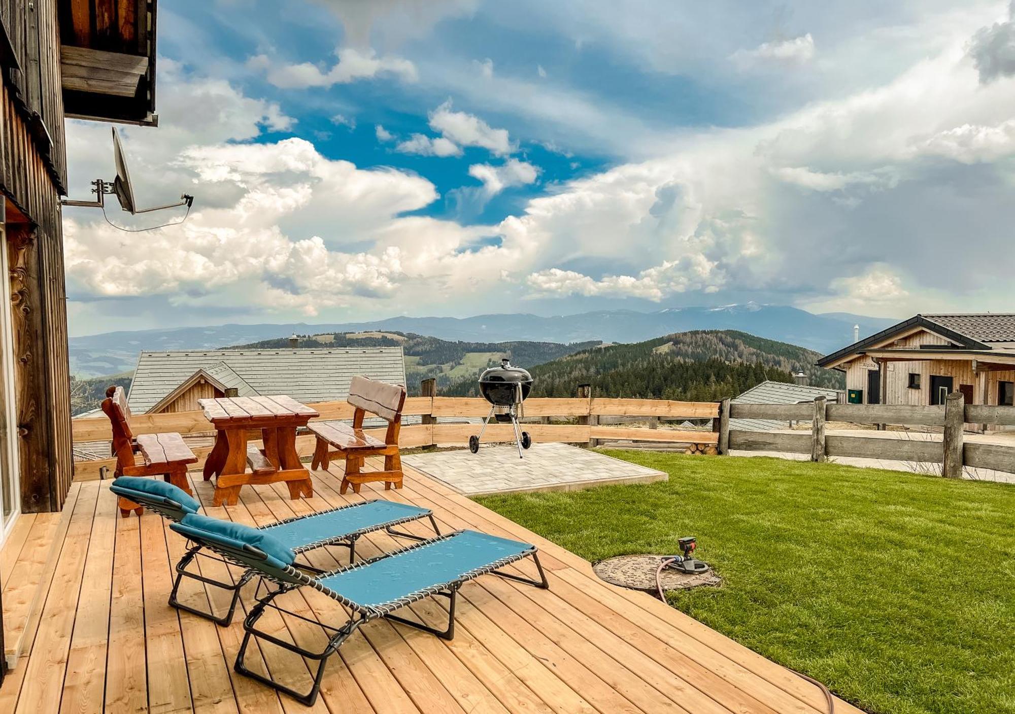 1A Chalet Eck - Wandern, Grillen, Panorama Sauna! Klippitztorl Ngoại thất bức ảnh