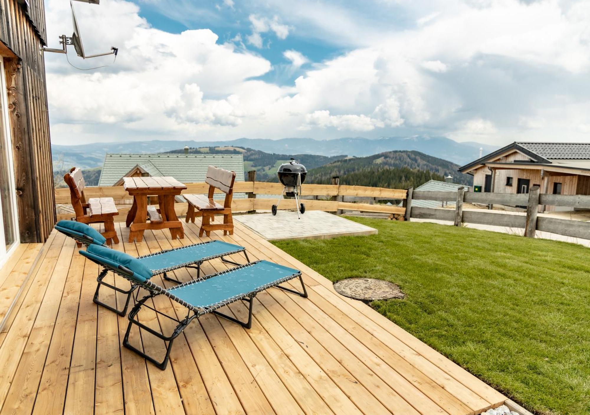 1A Chalet Eck - Wandern, Grillen, Panorama Sauna! Klippitztorl Ngoại thất bức ảnh